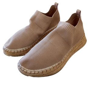 Marc Fisher LTD Womens Sz 8 Pink Espadrille Flats Slip On Sneaker